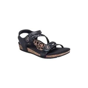 NEW AETREX women's jillian braided sandal in black